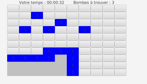 Jeu du démineur ( version graphique )